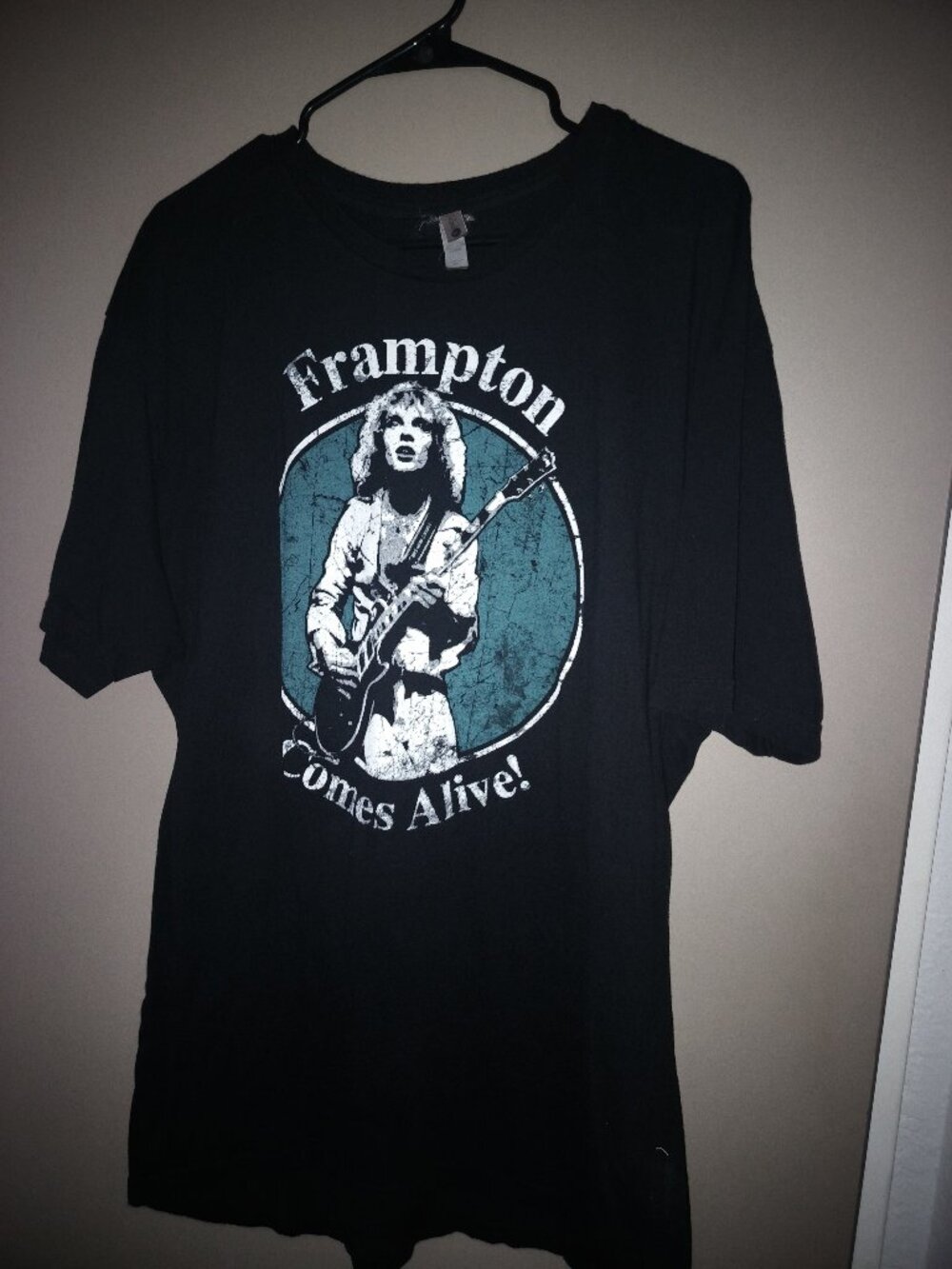 PETER FRAMPTON COMES ALIVE BLACK T SHIRT SIZE XXL